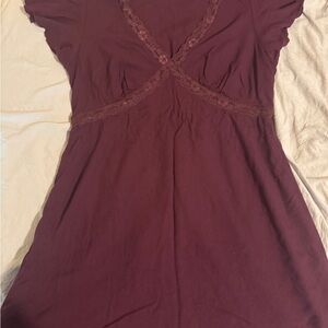 Old Navy Women's Mini Dress in Burgundy